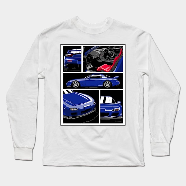 RX-7 Long Sleeve T-Shirt by icemanmsc